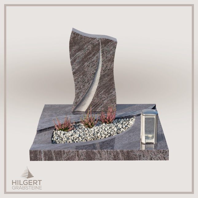 UR-DA-240-19 | Hilgert Grabsteine | Urnengrabstein aus Granit