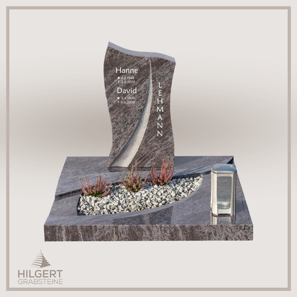UR-DA-240-19 | Hilgert Grabsteine | Urnengrabstein aus Granit