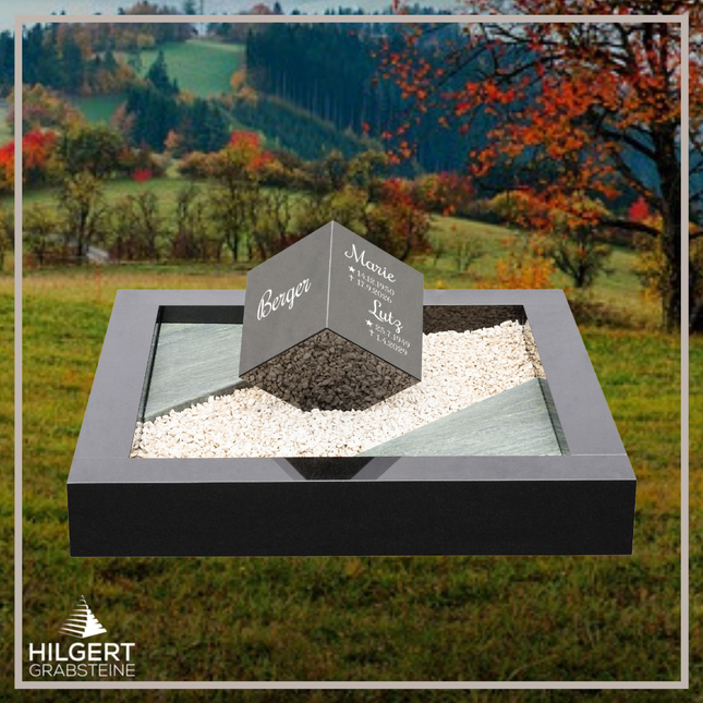 UR-DA-243-19 | Hilgert Grabsteine | Urnengrabstein aus Granit
