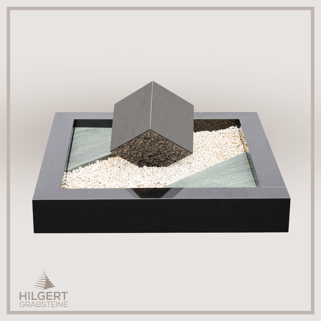 UR-DA-243-19 | Hilgert Grabsteine | Urnengrabstein aus Granit