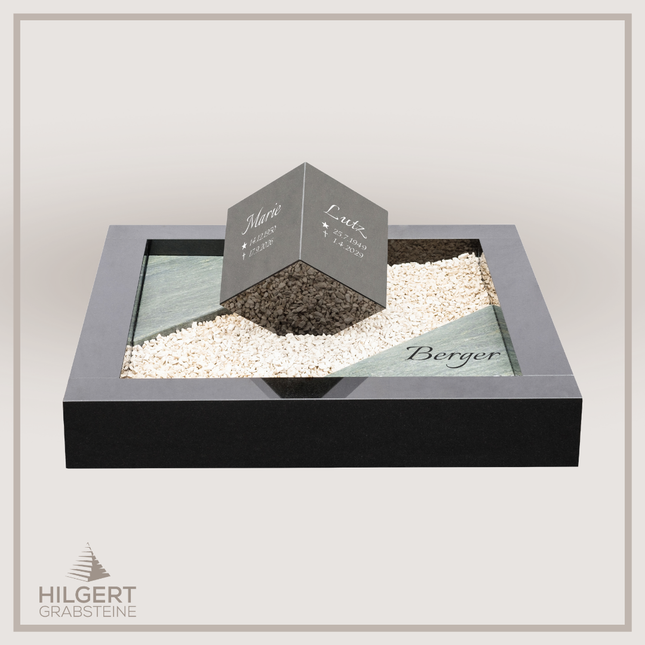 UR-DA-243-19 | Hilgert Grabsteine | Urnengrabstein aus Granit