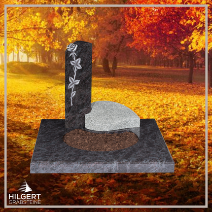 UR-DA-91-13 | Hilgert Grabsteine | Urnengrabstein aus Granit