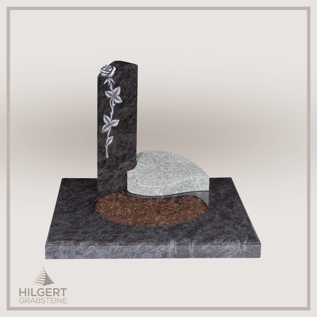 UR-DA-91-13 | Hilgert Grabsteine | Urnengrabstein aus Granit