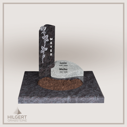 UR-DA-91-13 | Hilgert Grabsteine | Urnengrabstein aus Granit