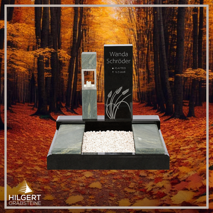 UR-DA-AB16-05UR001 | Hilgert Grabsteine | Urnengrabstein aus Granit