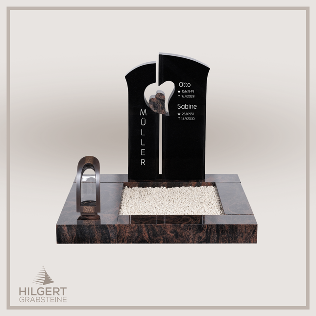 UR-DA-JKUB00419 | Hilgert Grabsteine | Urnengrabstein aus Granit