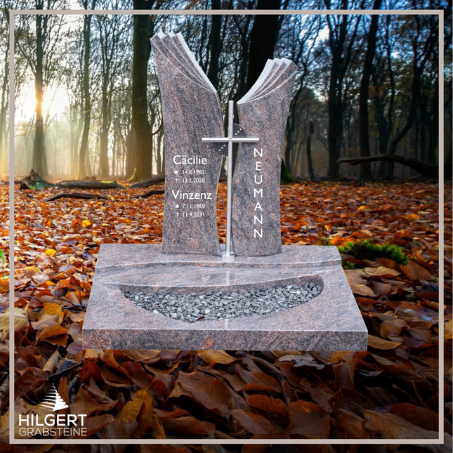 UR-DA-JKUR30-17001 | Hilgert Grabsteine | Urnengrabstein aus Granit