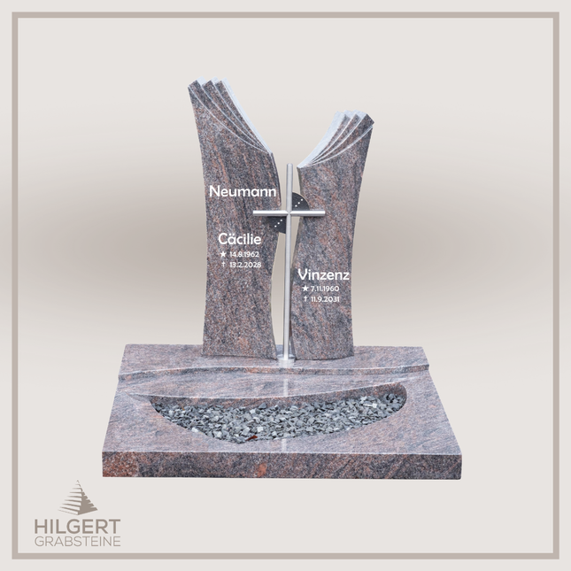 UR-DA-JKUR30-17001 | Hilgert Grabsteine | Urnengrabstein aus Granit