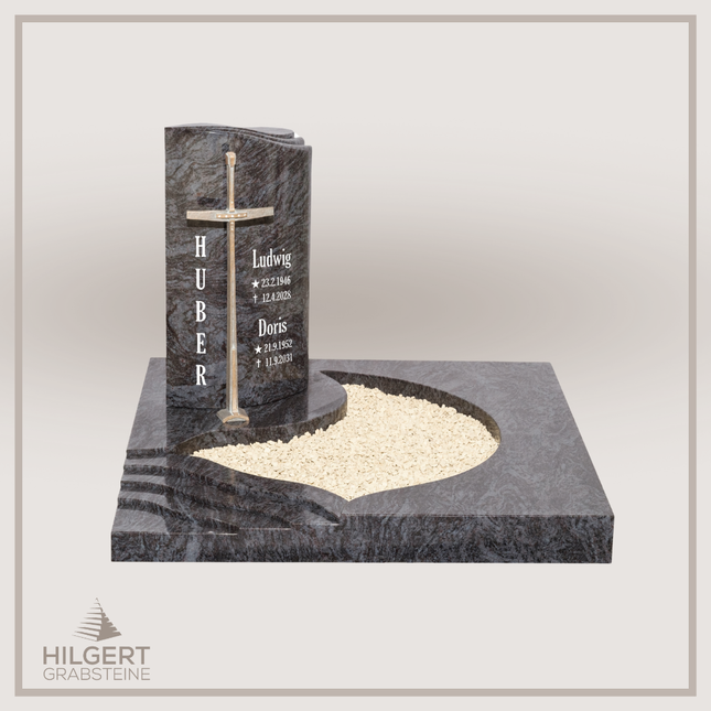UR-DA-JKUR32-17001 | Hilgert Grabsteine | Urnengrabstein aus Granit