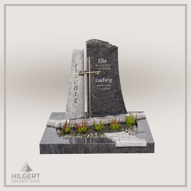 UR-DA-JKUR33-17001 | Hilgert Grabsteine | Urnengrabstein aus Granit