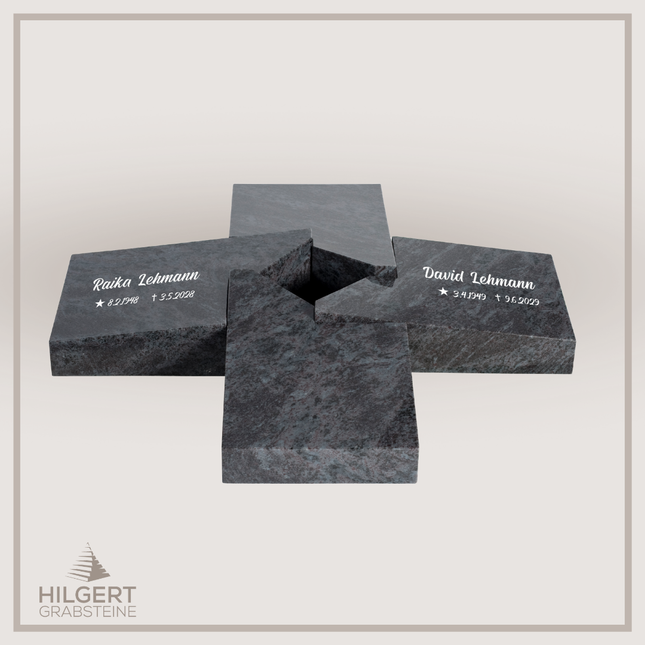 UR-DA-SF2010.23SCH | Hilgert Grabsteine | Urnengrabstein aus Granit