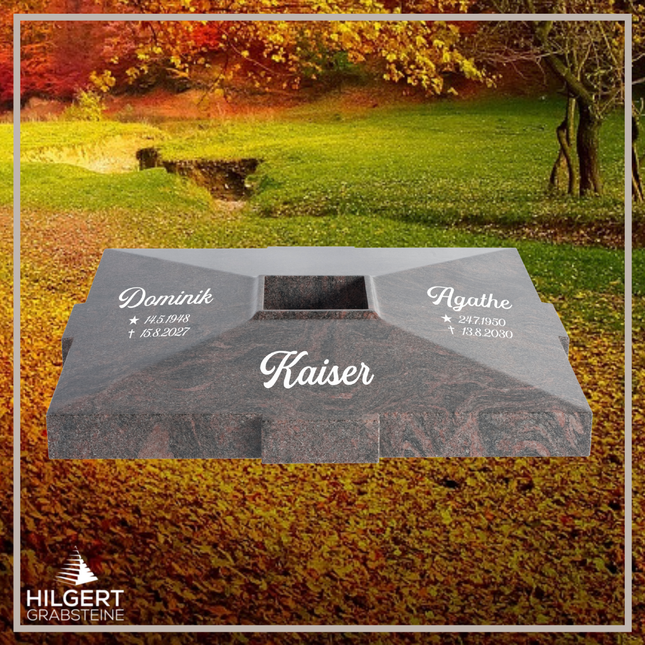 UR-DA-SF2010.24SCH | Hilgert Grabsteine | Urnengrabstein aus Granit