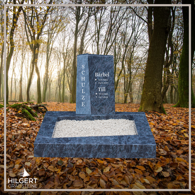 UR-DA-SF2012-14-2 | Hilgert Grabsteine | Urnengrabstein aus Granit