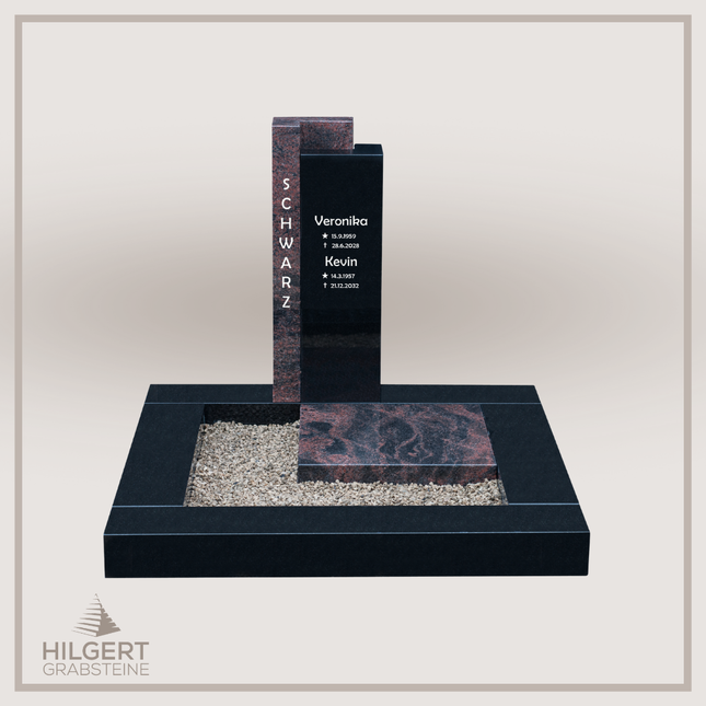 UR-DA-SF2013-09 | Hilgert Grabsteine | Urnengrabstein aus Granit