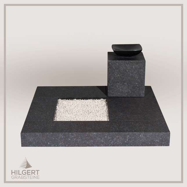 UR-DA-SF2013-11 | Hilgert Grabsteine | Urnengrabstein aus Granit