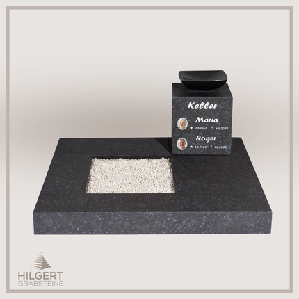 UR-DA-SF2013-11 | Hilgert Grabsteine | Urnengrabstein aus Granit