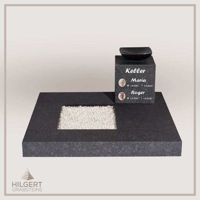UR-DA-SF2013-11 | Hilgert Grabsteine | Urnengrabstein aus Granit