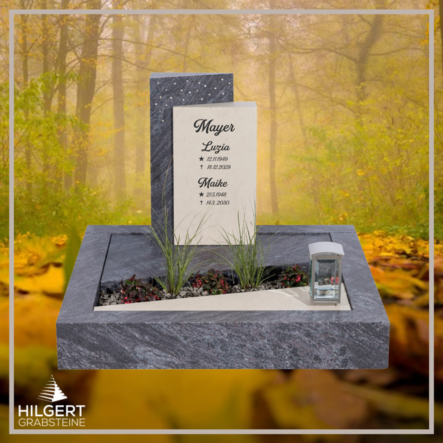 UR-DA-SF2018-10-001 | Hilgert Grabsteine | Urnengrabstein aus Granit
