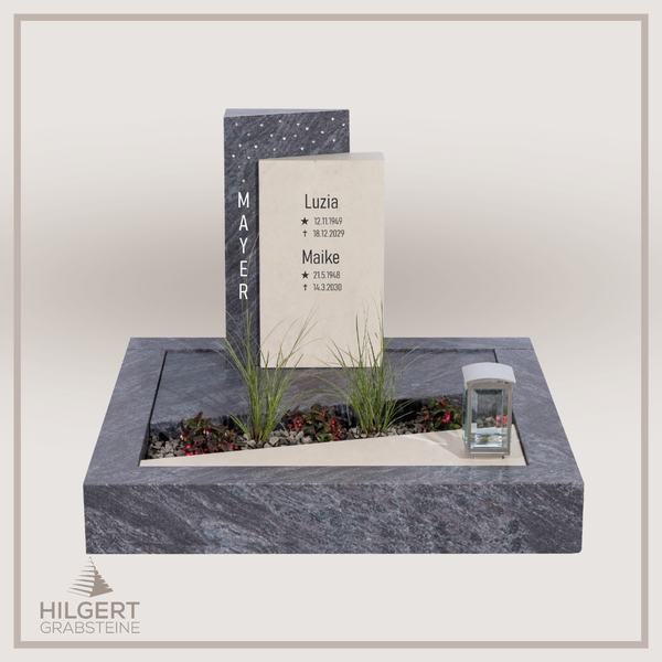 UR-DA-SF2018-10-001 | Hilgert Grabsteine | Urnengrabstein aus Granit