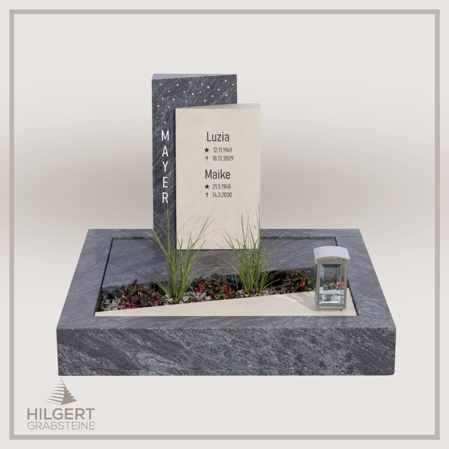 UR-DA-SF2018-10-001 | Hilgert Grabsteine | Urnengrabstein aus Granit