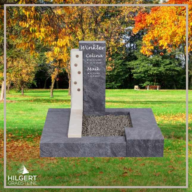 UR-DA-SF2018-11-001 | Hilgert Grabsteine | Urnengrabstein aus Granit