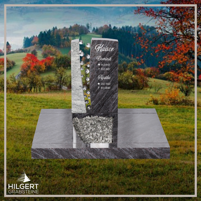 UR-DA-SFUR2017-02 | Hilgert Grabsteine | Urnengrabstein aus Granit