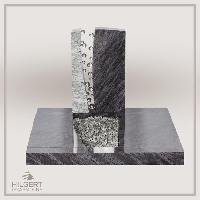 UR-DA-SFUR2017-02 | Hilgert Grabsteine | Urnengrabstein aus Granit