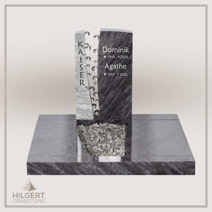 UR-DA-SFUR2017-02 | Hilgert Grabsteine | Urnengrabstein aus Granit