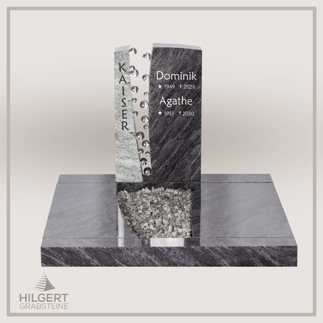 UR-DA-SFUR2017-02 | Hilgert Grabsteine | Urnengrabstein aus Granit