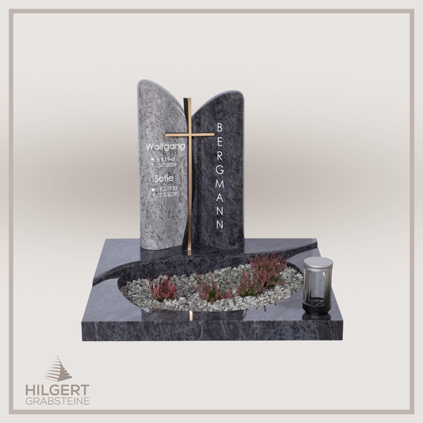 UR-DA-UAJK082018-001 | Hilgert Grabsteine | Urnengrabstein aus Granit