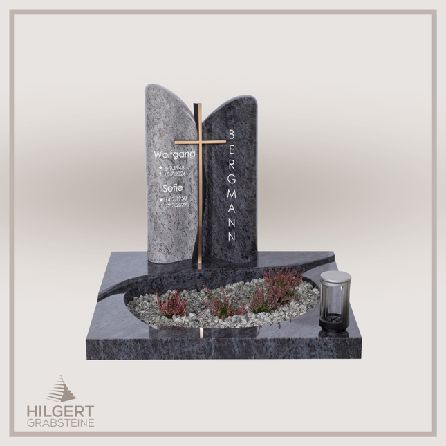 UR-DA-UAJK082018-001 | Hilgert Grabsteine | Urnengrabstein aus Granit