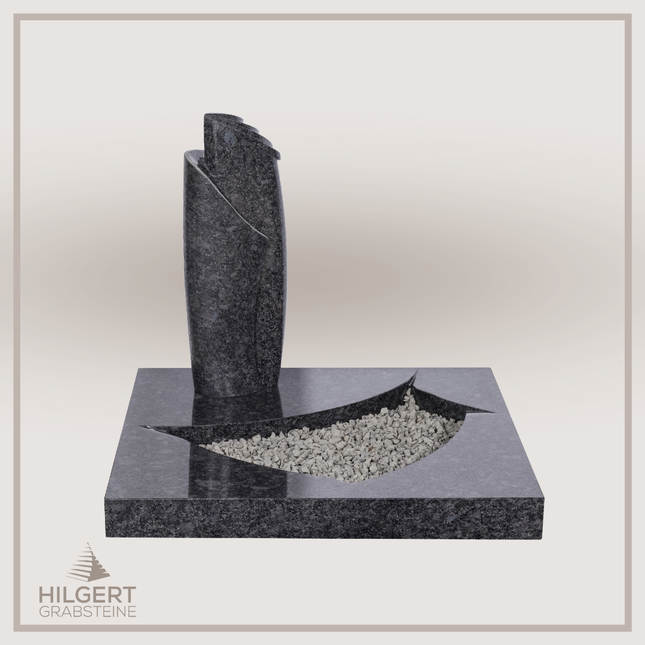 UR-DA-UAJK112017 | Hilgert Grabsteine | Urnengrabstein aus Granit