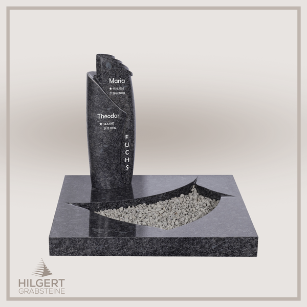 UR-DA-UAJK112017 | Hilgert Grabsteine | Urnengrabstein aus Granit