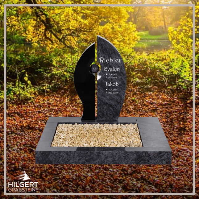 UR-DA-UB004-19JK | Hilgert Grabsteine | Urnengrabstein aus Granit