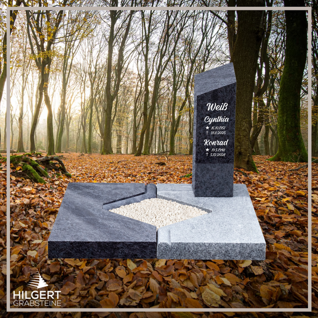 UR-DA-UR101-14 | Hilgert Grabsteine | Urnengrabstein aus Granit