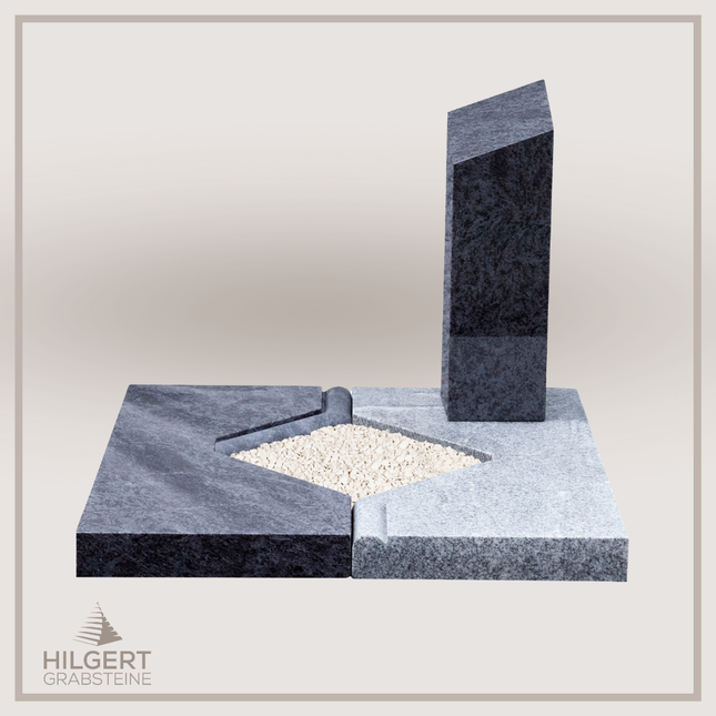 UR-DA-UR101-14 | Hilgert Grabsteine | Urnengrabstein aus Granit