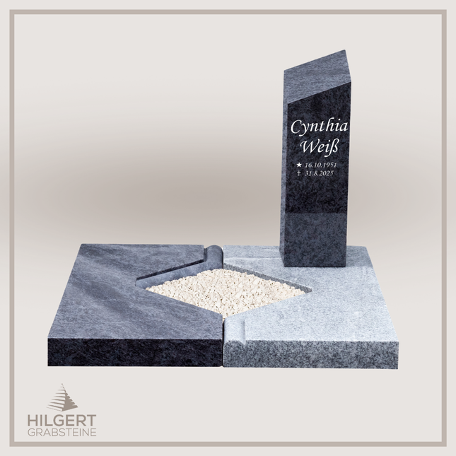 UR-DA-UR101-14 | Hilgert Grabsteine | Urnengrabstein aus Granit
