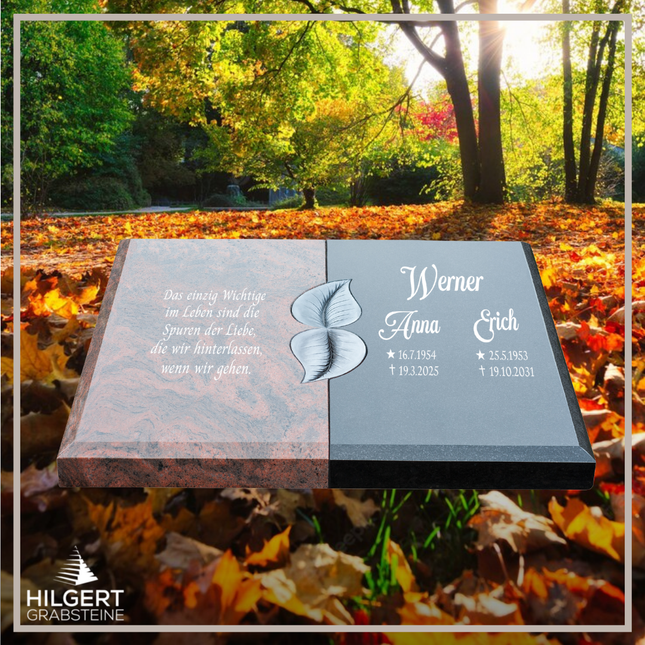 UR-DA-UR103-14 | Hilgert Grabsteine | Urnengrabstein aus Granit