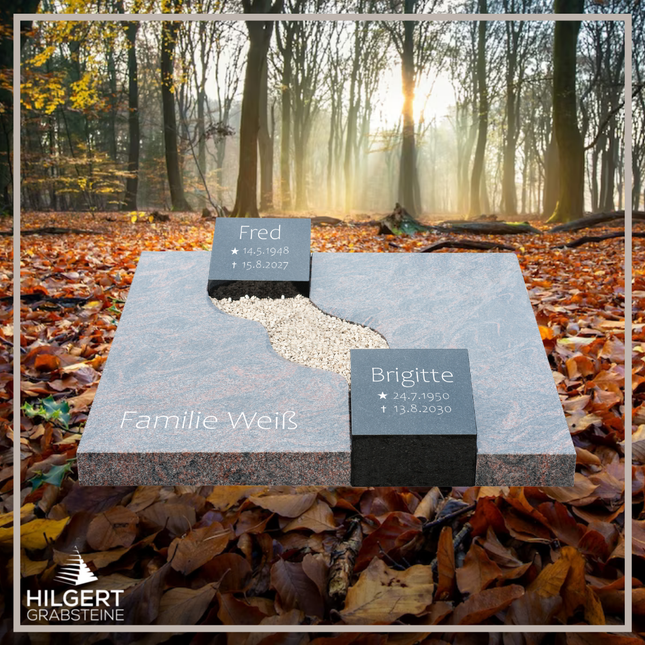 UR-DA-UR107-14 | Hilgert Grabsteine | Urnengrabstein aus Granit