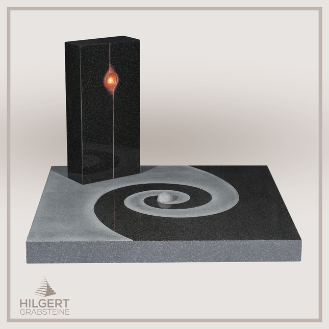 UR-DA-UR110-14 | Hilgert Grabsteine | Urnengrabstein aus Granit