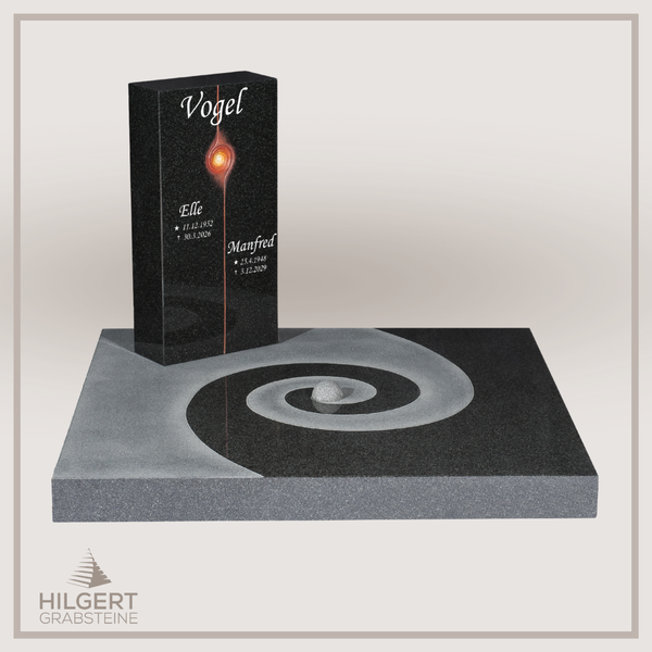 UR-DA-UR110-14 | Hilgert Grabsteine | Urnengrabstein aus Granit