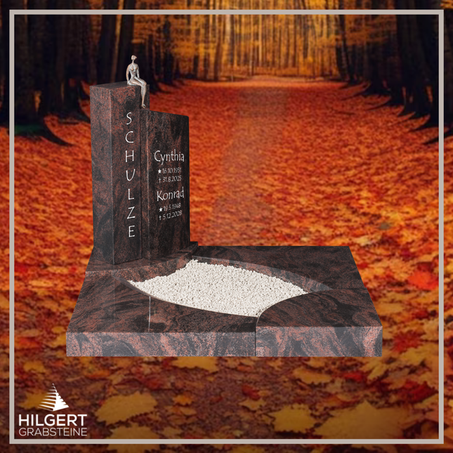 UR-DA-UR111-14 | Hilgert Grabsteine | Urnengrabstein aus Granit