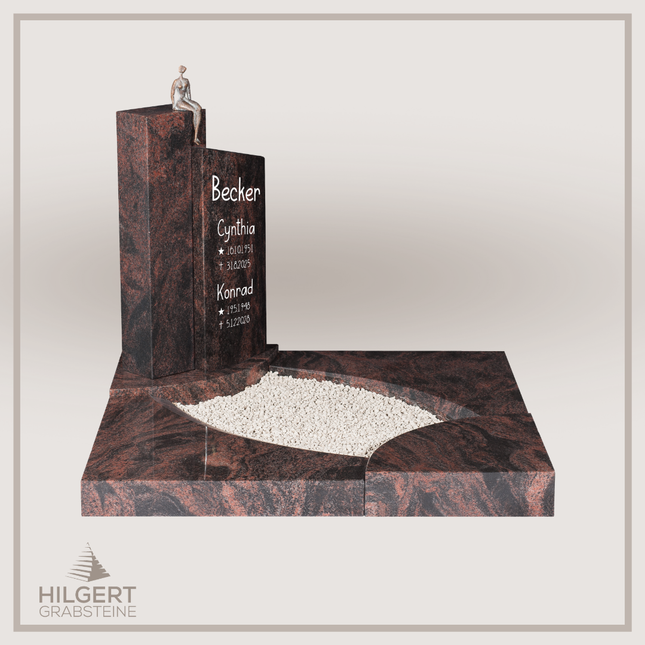 UR-DA-UR111-14 | Hilgert Grabsteine | Urnengrabstein aus Granit