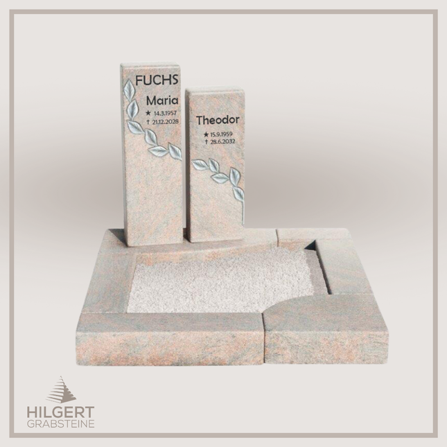 UR-DA-UR132 | Hilgert Grabsteine | Urnengrabstein aus Granit
