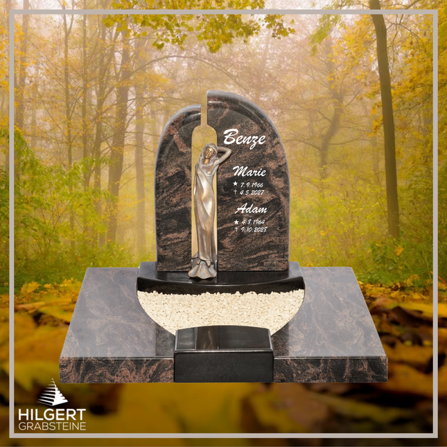 UR-DA-UR137-15 | Hilgert Grabsteine | Urnengrabstein aus Granit