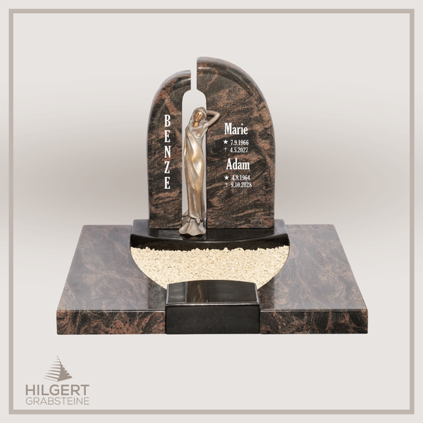 UR-DA-UR137-15 | Hilgert Grabsteine | Urnengrabstein aus Granit