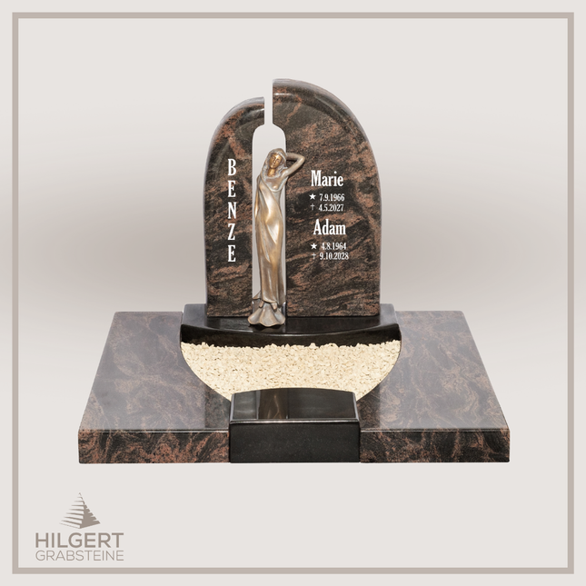 UR-DA-UR137-15 | Hilgert Grabsteine | Urnengrabstein aus Granit