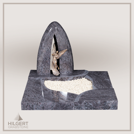 UR-DA-UR143-16 | Hilgert Grabsteine | Urnengrabstein aus Granit