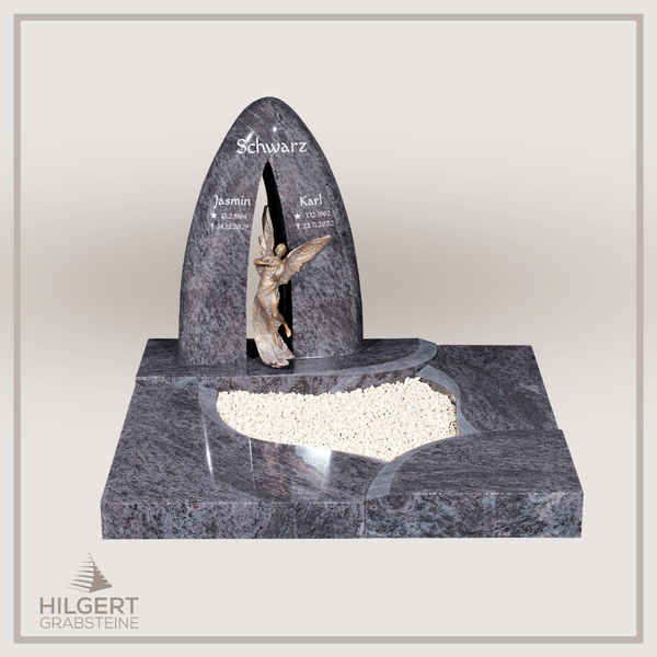UR-DA-UR143-16 | Hilgert Grabsteine | Urnengrabstein aus Granit