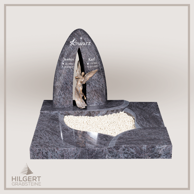 UR-DA-UR143-16 | Hilgert Grabsteine | Urnengrabstein aus Granit